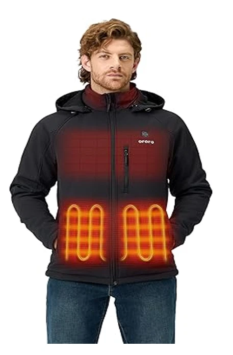 ORORO Men's Heated Jacket with Heated Collar, 4 Heat Zones Heated Coat-XL
Opens in a new window or t