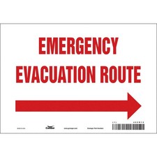 CONDOR 465R12 Safety Sign,7 in x 10 in,Vinyl 465R12