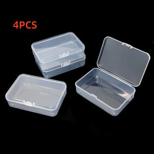 4X Small Plastic Storage Container Box DIY Coins Screws Jewelry Travel Beads US