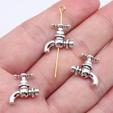 160 Pcs Tibet Silver Hydrovalve Spacer Beads 15X14X5MM Diy Crafts B17199