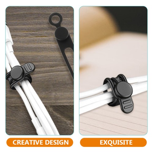 10 Pcs Cable Processor Set Ties Reusable Wraps Organizer Wire - Afbeelding 12 van 12