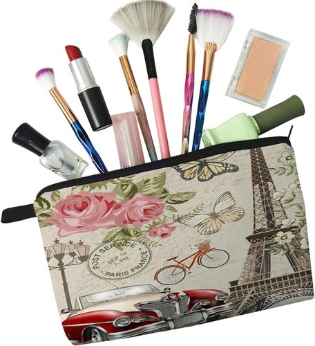 Paris Eiffel Tower Makeup Bag Cute Small Organizer 02  - Picture 5 of 5