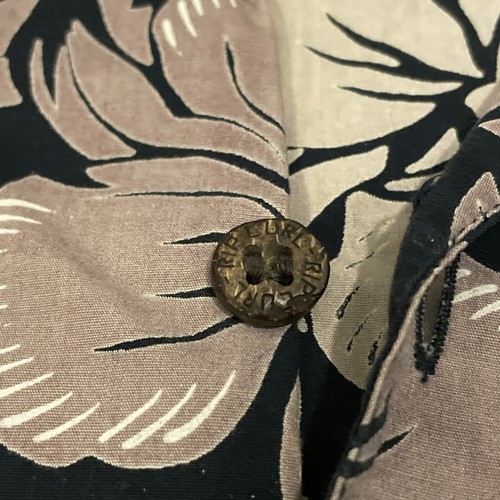 Vintage Rip Curl Hawaiian Shirt Mens M Floral Aloha Button Up Surf Top 90s Y2K - Picture 3 of 5