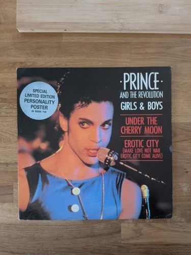 PRINCE - Girls & Boys. UK Paisley Park 12'.  1986 Original. Rare Tour Poster Inc