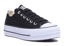 Converse 560250C Con Ct As Lift Ox Scarpe Da Donna In Nero E Bianco UK 2 - 9