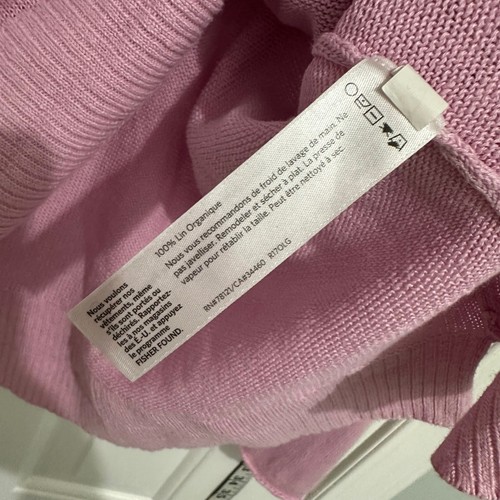 Eileen Fisher Organic Linen V-neck sweater $228 - Picture 2 of 7