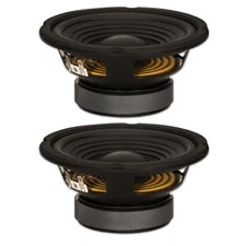 2 Goldwood Sound GW-206/8 OEM 6.5" Woofers 180 Watt ea 8ohm Replacement Speakers