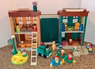 Vintage Fisher Price Play Toy Family Sesame Street House Lot Fold & Carry #938