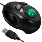 Tragbare Finger Handheld 4D USB Powered Mini Trackball (schwarz)