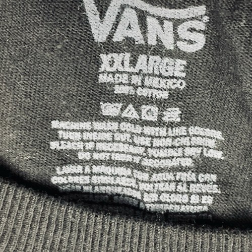 Vans Black T-Shirt Men's XXL 2XL NWT Vans Logo - Picture 4 of 4