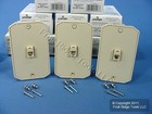 36 Leviton Ivory Wall Phone Mounting Plate Jacks C2663-I