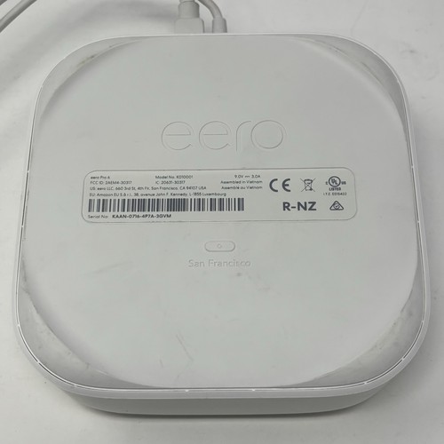 Eero Pro 6 K010001 Tri-Band WiFi 6 Mesh WLAN Router mit Netzkabel UNGETESTET - Bild 5 von 6