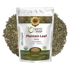 Organic Way Plantain Leaf Cut and Sifted