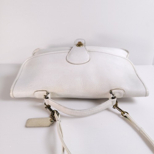 Borsa scuola Coach anni 70 pochette chiusura girevole convertibile doppio cinturino pelle vintage - Foto 16 di 22