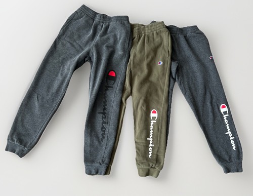 Champion Boys Sweatpant Joggers , Lot Of 3 , Green , Gray Size M (8-10)