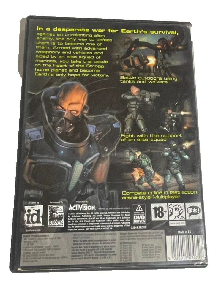 Quake 4 PC DVD-ROM 2005 id Software Raven FPS Shooter Game EU Version Rare Colle - Image 2 of 4