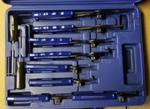 Cal-Hawk Tools Heavy Duty Snap Ring Pliers Set 11-PC CPLSR11P Insulated Handles - Picture 1 of 5