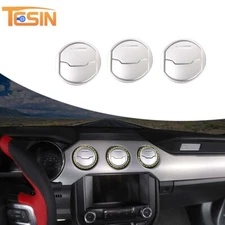 9x Center Console Air Condition AC Vent Cover 3 Holes  for Ford Mustang 2015-23