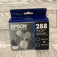 Epson 288 Black Ink Cartridges Combo Pack (2 Inks) - New (exp. 04/2026)