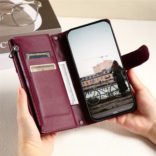 For Samsung S24 FE S23 S22 S21 S20 S10 Ultra Plus Wallet Case Flip Leather Cover - Picture 56 of 66