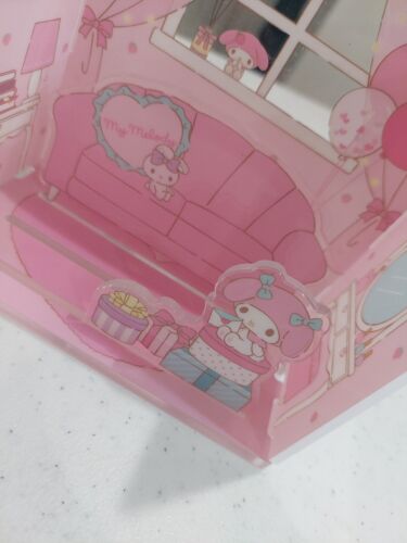 Set gioco ufficiale Sanrio My Melody impilabile acrilico soggiorno casa delle bambole - Foto 4 di 9
