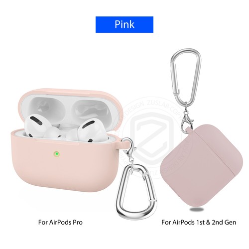 For Apple AirPods 1 2 Pro Case Silicone Slim Soft Protective Shockproof Cover - Picture 12 of 12