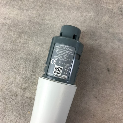 Official Xbox 360 Wireless Mic Microphone - White - Tested - Picture 7 of 8