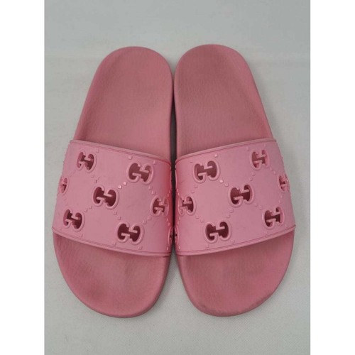 Pink rubber Gucci Double G logo sandals 39 sz Rubber - Picture 3 of 10