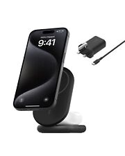 Belkin BoostCharge Pro 2-in-1 Magnetic Foldable Wireless Charger- Qi2 15W- Black