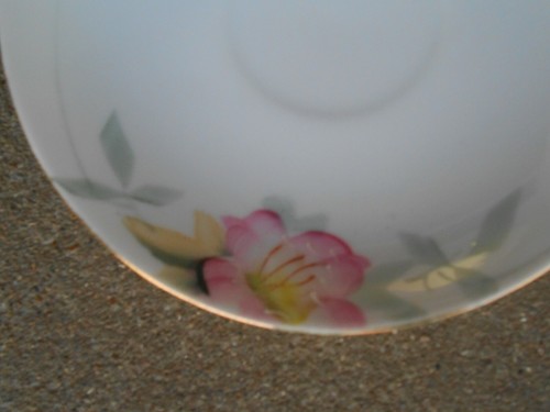 Noritake AZALEA Tazza da caffè e piattino timbro posteriore rosso 19322 - Foto 6 di 7