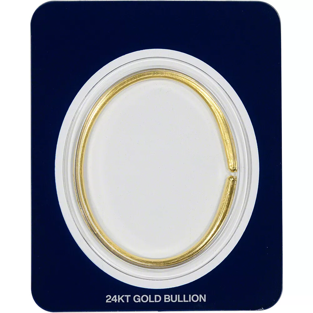 Buy 1 oz hammered gold bullion bracelet sale