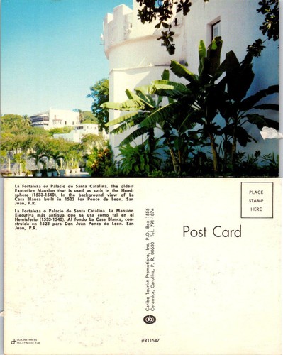Vintage Postcard - Fortress or Palace of Santa Catalina San Juan, Puerto Rica - 第 1/1 張圖片