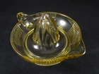 Vintage Yellow Vaseline Uranium Glass Citrus Juicer Reamer Federal Glass