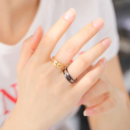 Ring Auge Damenring Frauenring Edelstahl Größenverstellbar Modeschmuck Geschenk - Bild 8 von 19