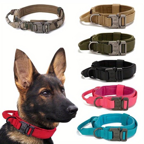 Dog Training Collar with Metal Buckle for Dog Heavy Duty UK + Free Gift - Picture 8 of 38