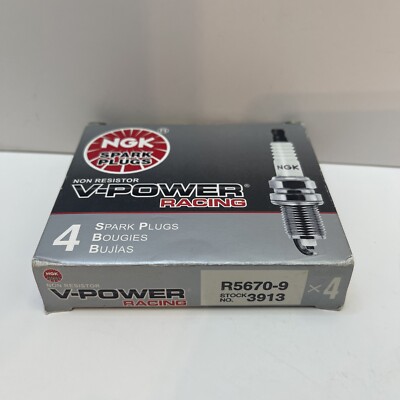 NGK V-Power Racing Spark Plug 3913 R5670-9 NGK V-Power Racing Spark Plug 3913 R5670-9