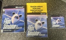 Microsoft Flight Simulator for Windows 95 V 6.0 Big Box with Manual - FREE SHIP 