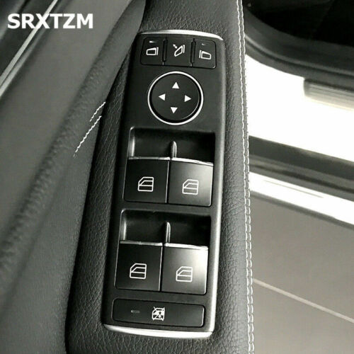 Pulsante alzaporta auto ABS argento decorazione per Mercedes Benz A B CLA GLA classe - Foto 2 di 9