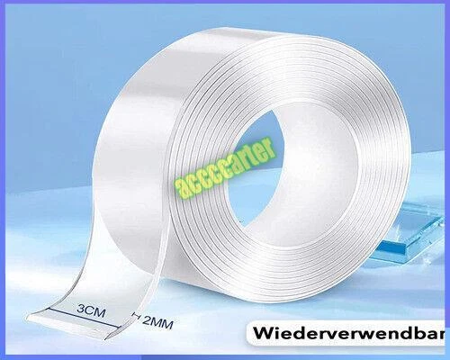 3m Nano Tape Band Klebestoff Doppelseitiges Klebeband GEL Nano Verpackband Stark