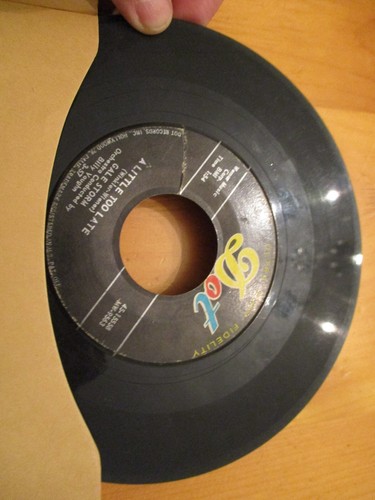 Vintage 7.5" 45's Record Storage Album Book Holder Folder 11 Pocket w 10 45s #1 - Picture 16 of 21