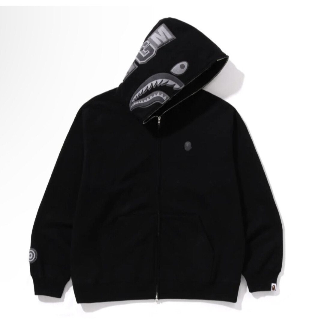 希少 BAPE Side Zip Shark Windbreaker 黒 M① A BATHING APE® Shark MA-1 | Bape official website – INT.BAPE.COM