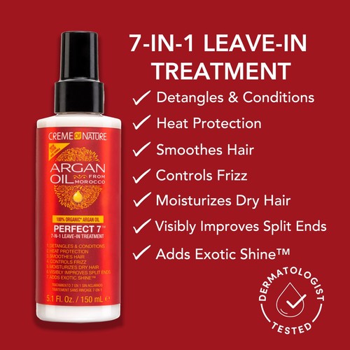 Argan Oil for Hair Perfect 7-in-1 Leave-in Treatment for Healthy Hair with E... - Picture 3 of 7