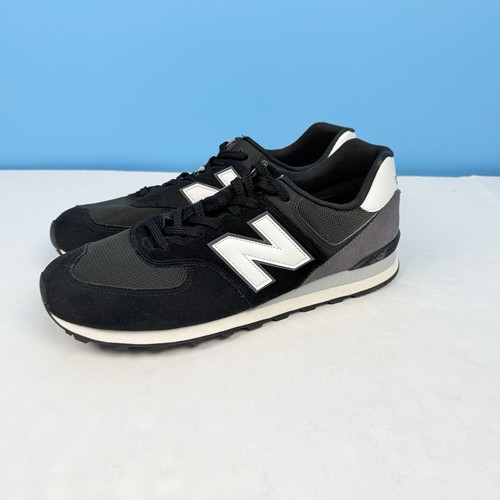 Men's New Balance Classic 574 Sneakers Black/White/Grey U574KN2 Size 16 NWOT