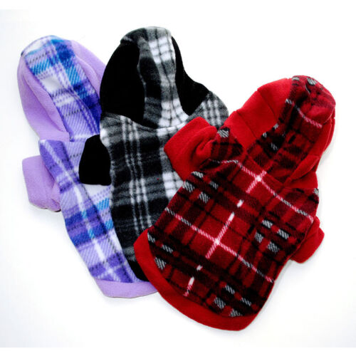Pet Fleece Hoodie Clothes Puppy Dog Warm Jumper Sweater Coat Small Chihuahua π - Picture 6 of 31