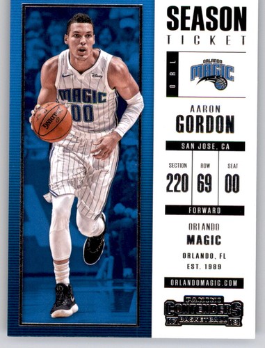 2017-18 Contenders Aaron Gordon NBA PWE Base Card Magic #35 - Bild 1 von 2