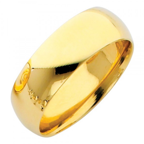 Anillo de boda clásico liso auténtico oro amarillo liso de 14 K para hombres y mujeres - Imagen 15 de 16