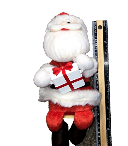 Vintage Rudolph The Red Nosed Reindeer 12" Singing Santa Claus GEMMY 2004 Sings - Picture 8 of 8