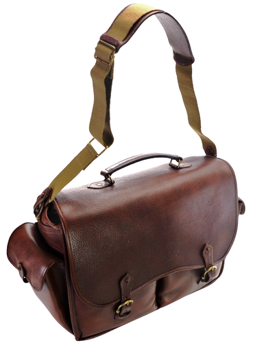 MULBERRY Brown Leather Oversized Satchel Messenger Business Bag England Mint! - Picture 7 of 15