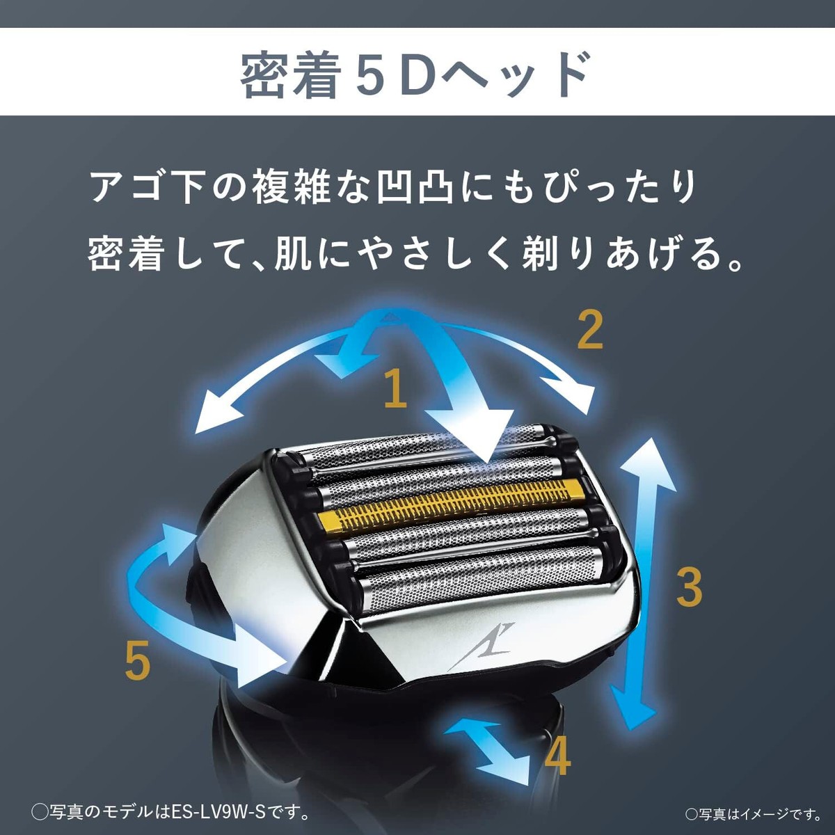 脱毛・除毛 Panasonic LAM DASH PRO 5 ES-LV5W-K Panasonic ES-LV5W-K LAMDASH PRO Men's Shaver 5 Blades