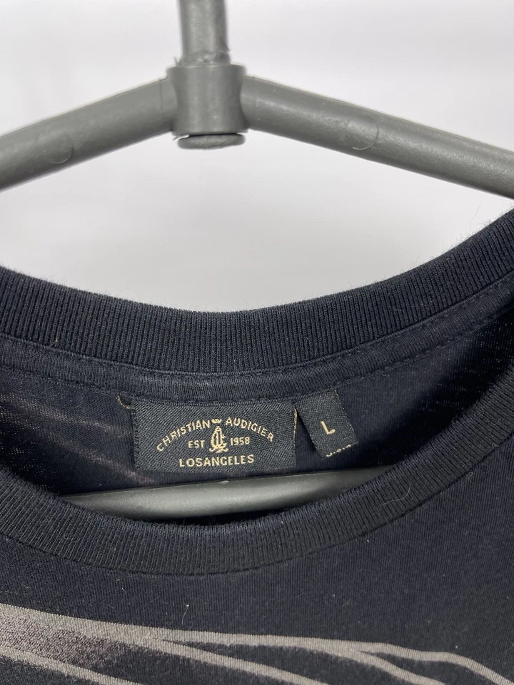 Christian Audigier T-Shirt Woman Size L Made in USA Multicolor - Image 3 of 4